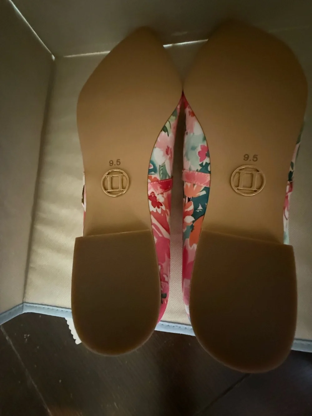 THINGS II COME KYRA Pink Floral Flat Buckle Mary Jane Woman’s 9.5M - Picture 5 of 6
